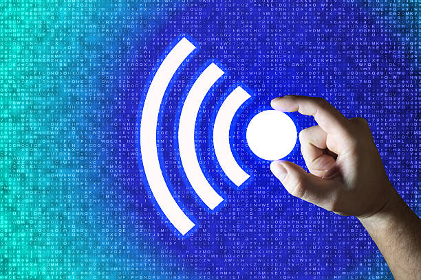 istock Hand holds a glowing lifi symbol 513735354