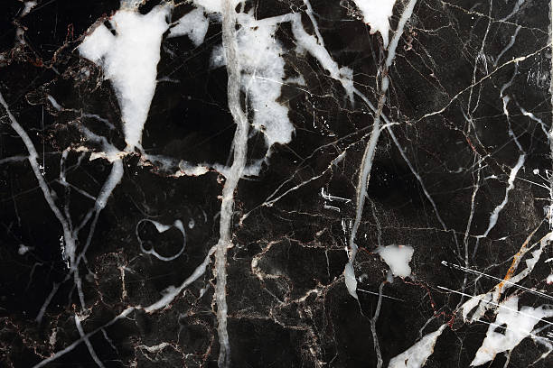 istock Detailed structure of Black marble in natural patterned for background 513735948