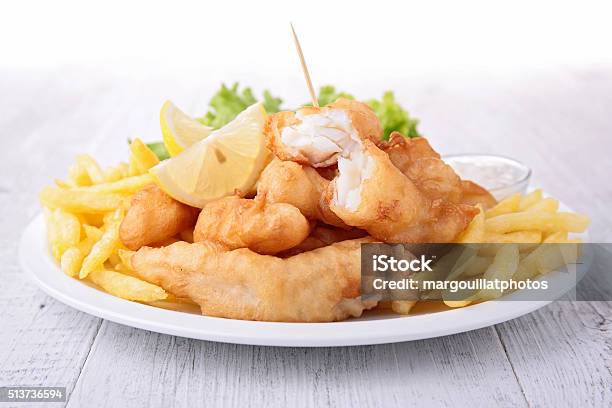 Fish And Chips Stock Photo - Download Image Now - Fish and Chips, Fish, Fried