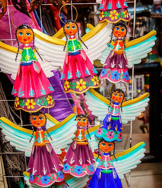 Photo of Colorful Mexican Angel Souvenirs San Miguel de Allende Mexico