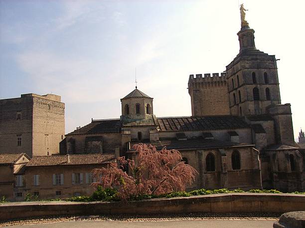 cattedrale di avignone - património mundial da unesco - fotografias e filmes do acervo