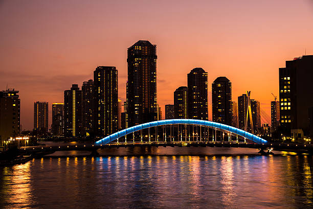 istock Eitai Bashi bridge and Sumida river at Tokyo 513744840
