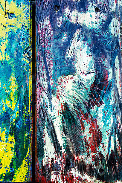 istock Colorful texture on wooden surface 513747408