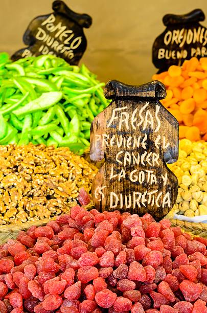 istock Dried fruits assortment at market 513749874