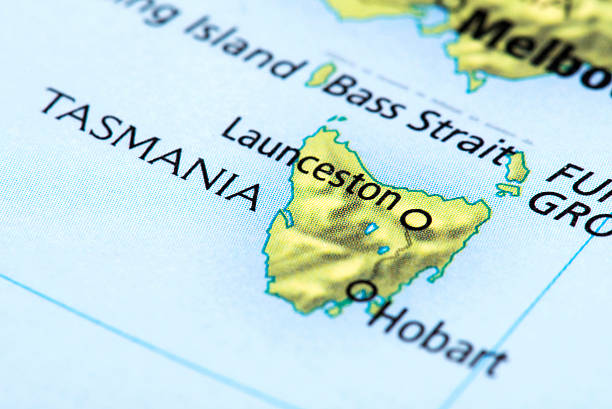 Map of Tasmania, Australia