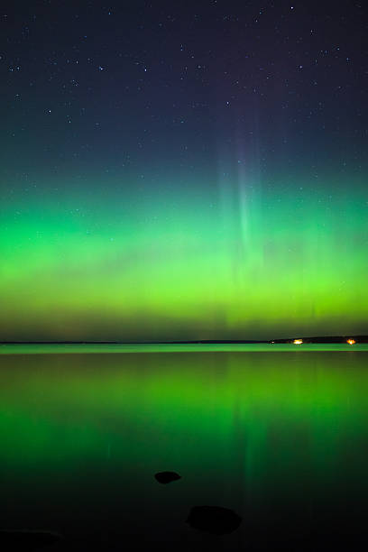 istock Northern lights over lake in finland 513751098