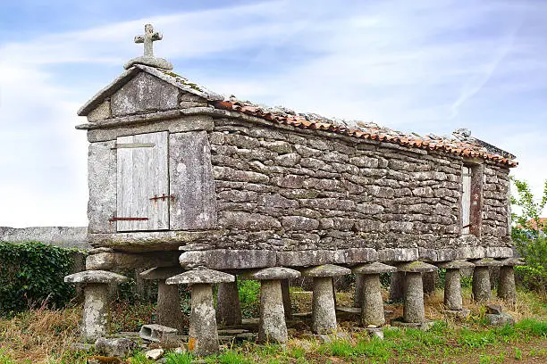 Photo of The ancient horreo (granary). Galicia, Spain