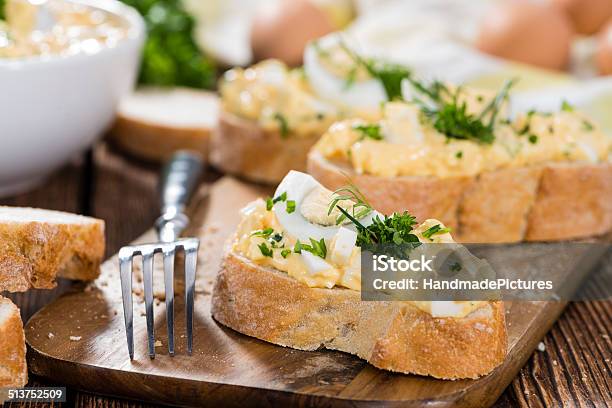 Homemade Egg Salad Stock Photo - Download Image Now - Appetizer, Baguette, Bread