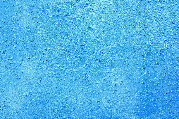 istock Piece of blue wall with plaster as a background 513753380