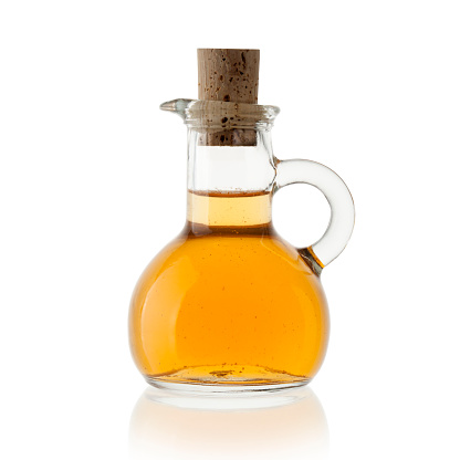 Organic vinegar of apple-clipping path