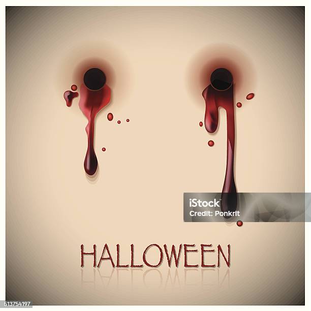 Halloween Festival Bite And Blood Background Stock Illustration - Download Image Now - Vampire, Biting, Backgrounds