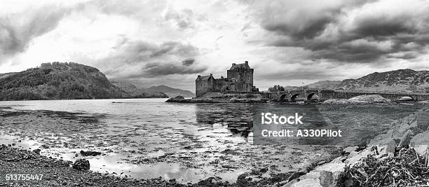 Eilean Donan Castle Scotland Stock Photo - Download Image Now - Mansion, Scotland, Hill