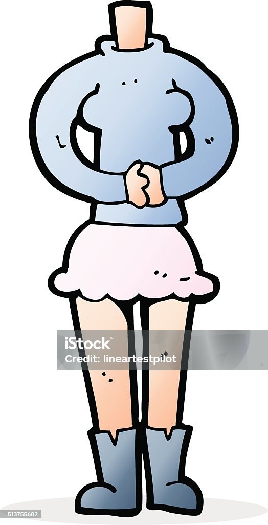 Cartoon Female Body Stock Illustration - Download Image Now - iStock