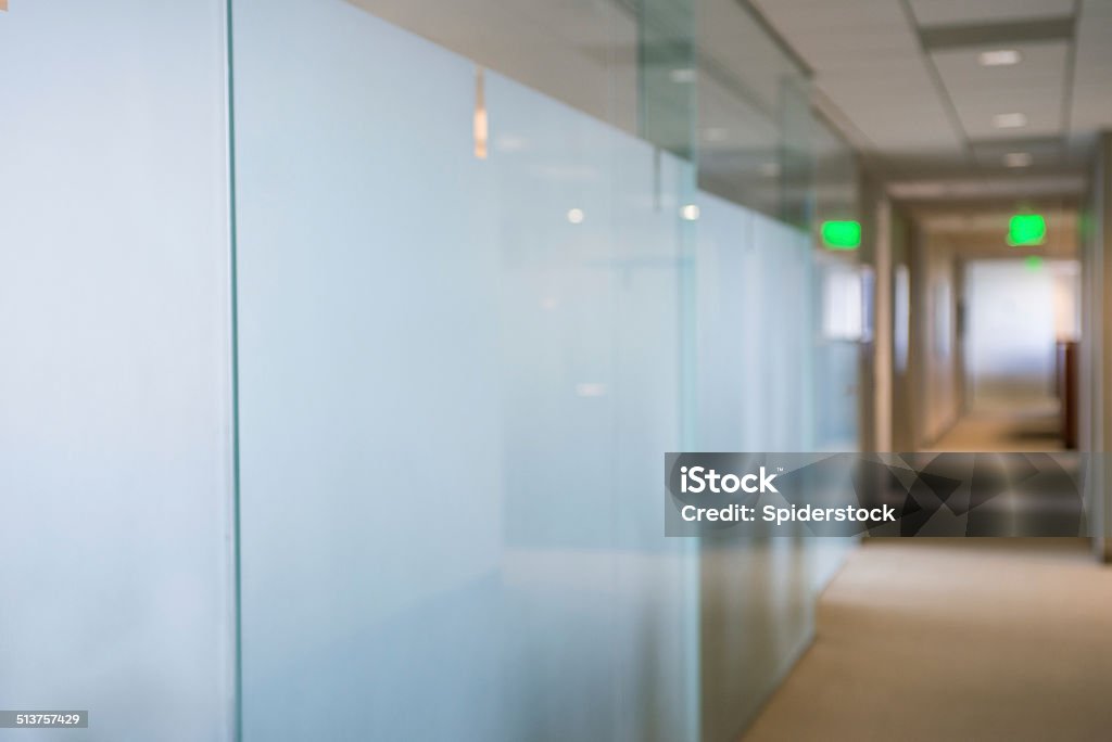 Defocused Office Background Out of focus office conference room hallway background. Backgrounds Stock Photo