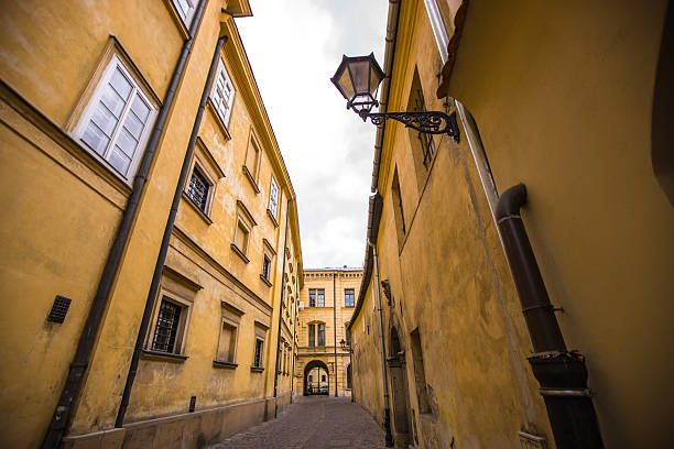 istock Krakow narrow street in old town 513757622