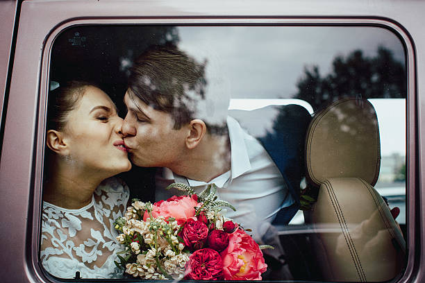 istock The groom kisses the bride 513759398