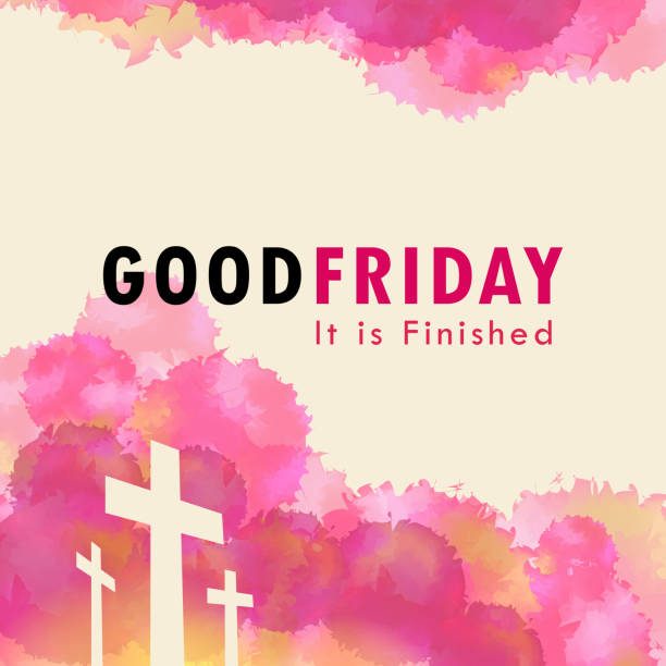 Good Friday Resurrection, He Is risen. good friday stock illustrations