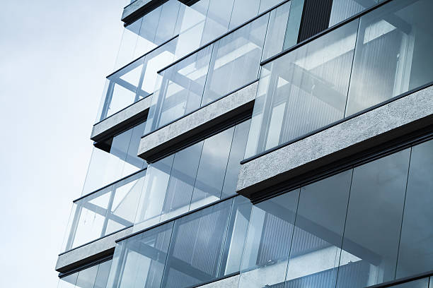 istock Abstract fragment of modern architecture, blue tone 513762642