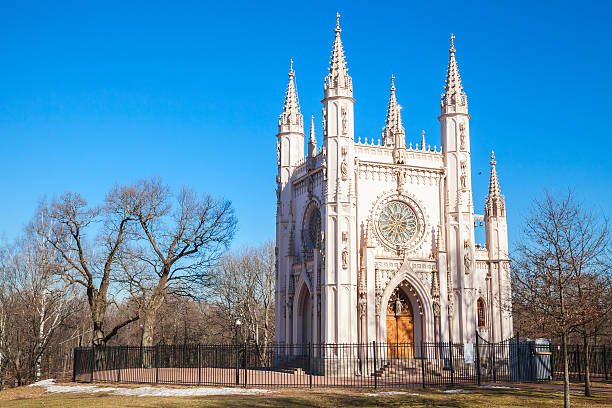 istock Gothic Chapel in Peterhof. It is an Orthodox church 513763234