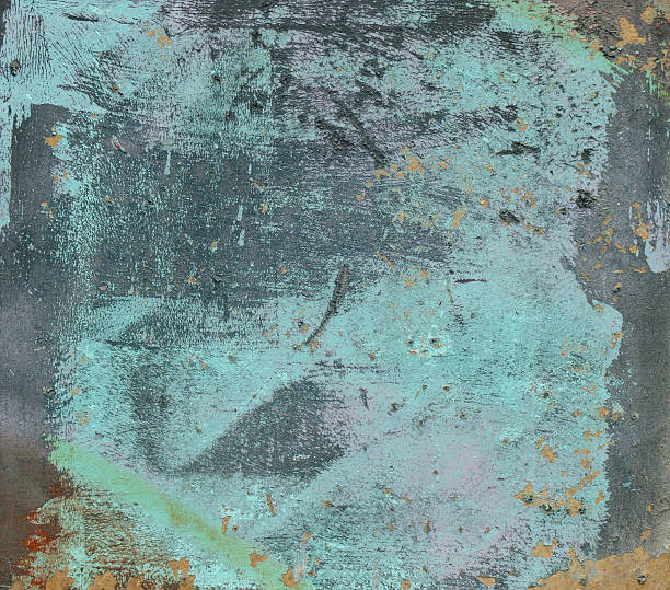 istock brute blue red painted worn metal with some rust 513780793