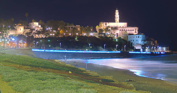 istock Al-Barh Mosque at night in Jaffa, Israel 513782715