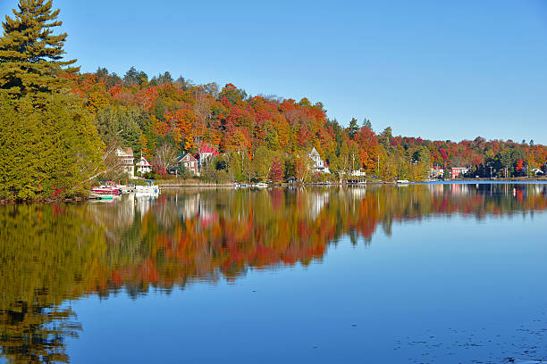 istock Autumn Foliage reflecting in Lake, Adirondacks, New York 513783203