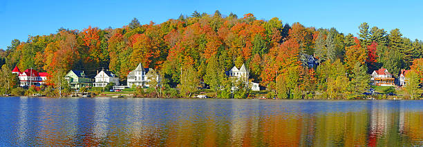 istock Autumn Foliage reflecting in Lake, Adirondacks, New York 513783239