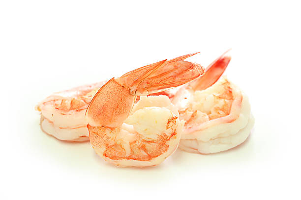 Shrimps. Prawns isolated Shrimps. Prawns isolated on a White Background. Seafood black tiger shrimp stock pictures, royalty-free photos & images