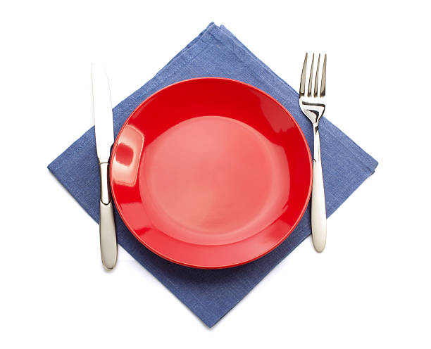 istock cloth napkin and plate on white 513791774
