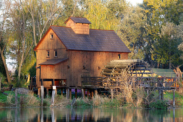 istock Watermill in river Small Danube - Slovakia, Jelka 513792668