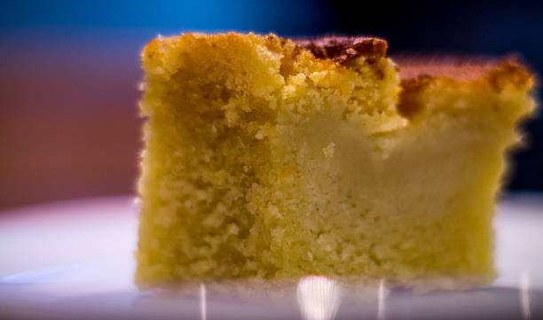 istock slice of cornmeal cake with blurred background 513793010