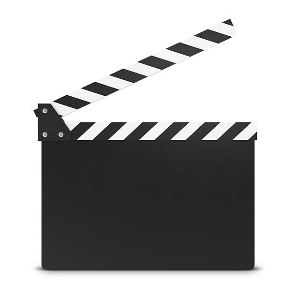 istock movie clapper board isolated on white background. 513793152