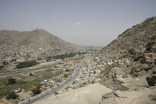 Panorama of Kabul, Afghanistan
