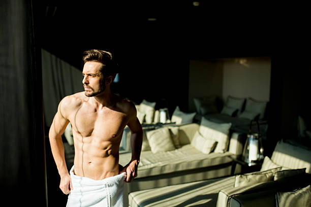 istock Young man in the room at morning 513803504