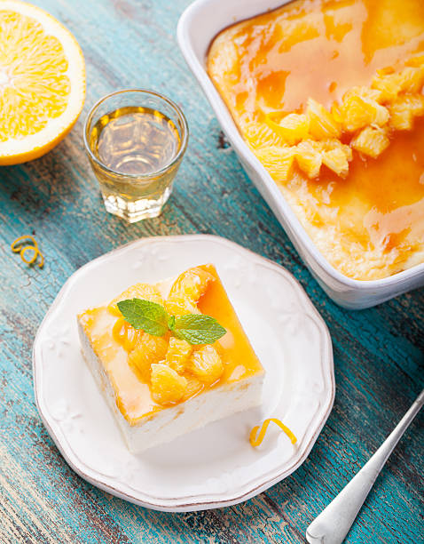 istock Cheesecake, cottage cheese pudding with fresh oranges and orange marmalade 513807228