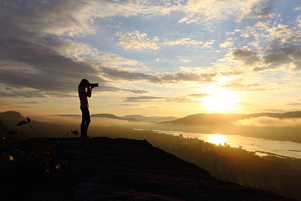 istock Photography woman with sunrise 513807468