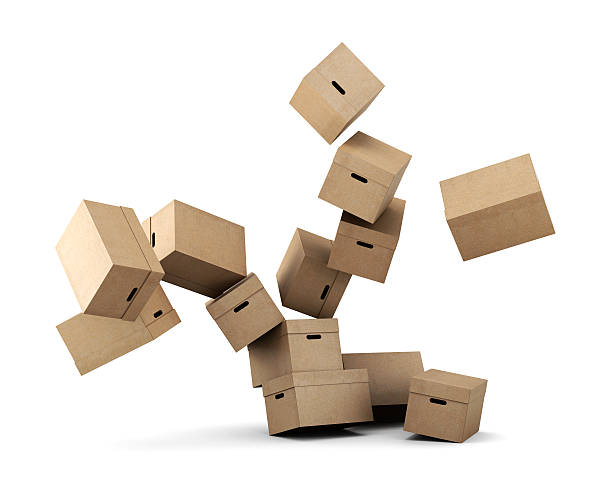 istock Conceptual image of a cardboard box on a white background. 513808948