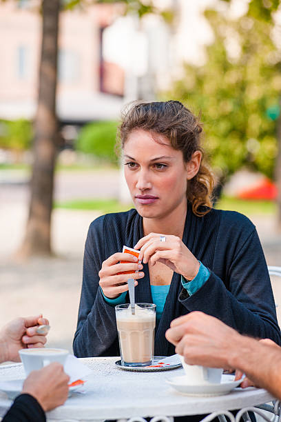 istock woman doing breakfast at the cafe 513809038