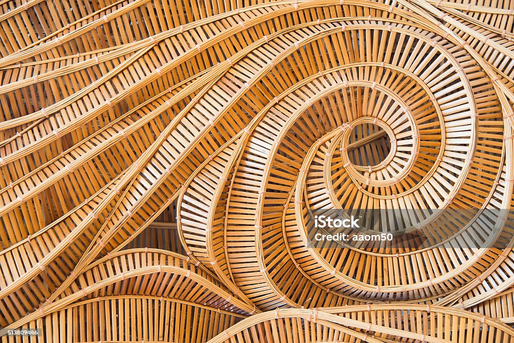 wave brown handicraft weave texture bamboo surface modern style pattern nature background of wave brown handicraft weave texture bamboo surface for decorative wall Architecture Stock Photo