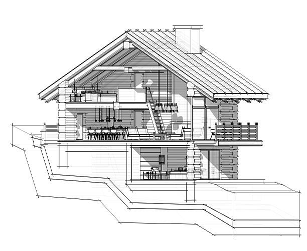 istock 3d section of a country house 513809522