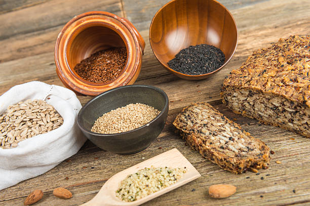 istock Bread made of healthy seed and nut 513809992