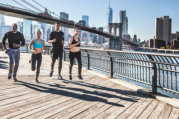 Urban runners - New York - Brooklyn Bridge