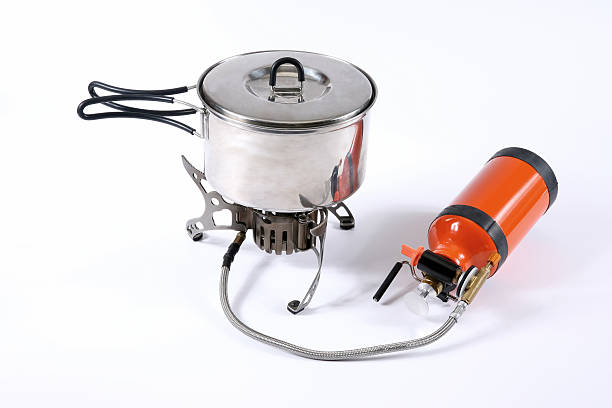 istock tourist metal pan with multi-fuel burner 513812218