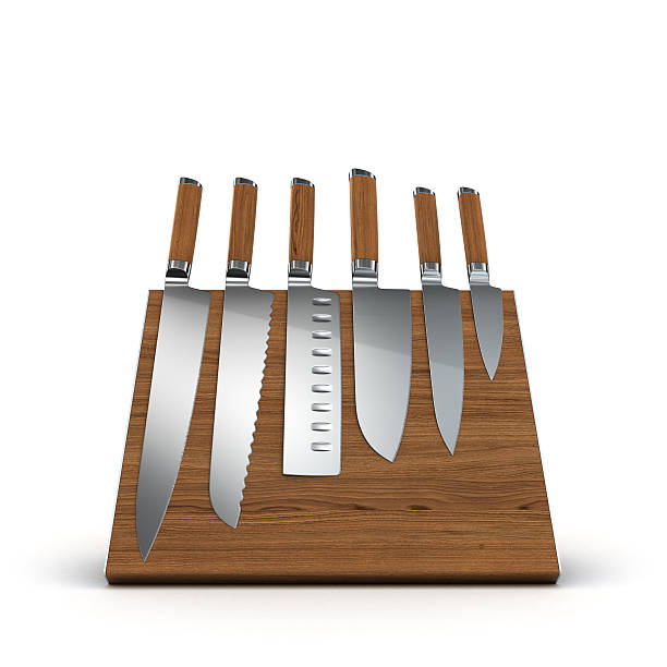 istock set of knives on a magnetic base isolated on white 513815688