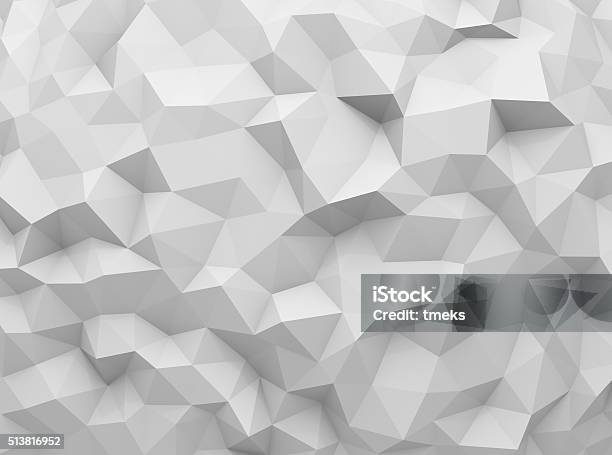 Grigio Sfondo Poligonale - Fotografie stock e altre immagini di Forma geometrica - Forma geometrica, Muro, Sfondi