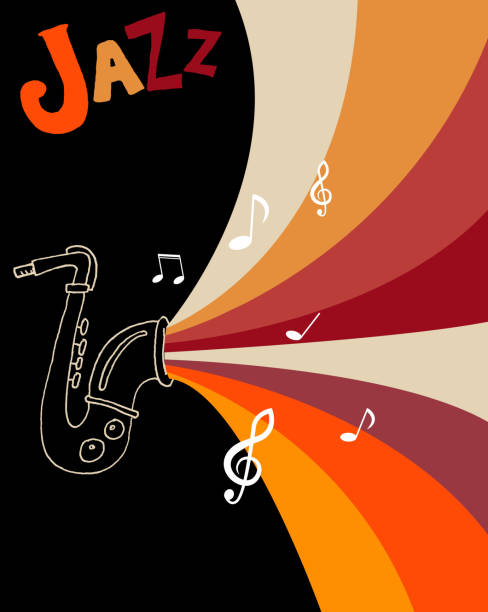 ilustrações, clipart, desenhos animados e ícones de festival de jazz de modelo de cartaz. - piano sheet music old fashioned classical style