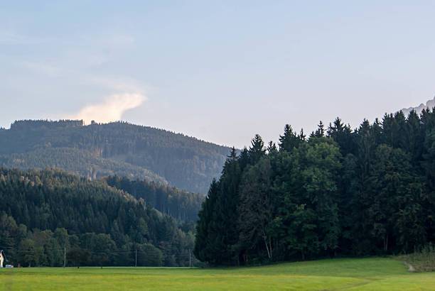 Landscape image in austria nearby Gmunden background