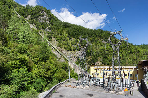 istock electric power plant in mountain 513824747