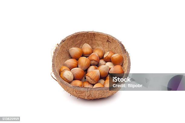 Nuts In Coconut Stock Photo - Download Image Now - Autumn, Brown, Cracked