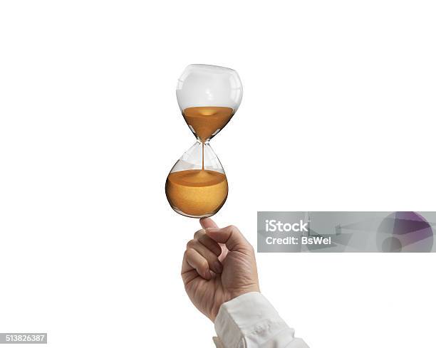 Index Finger Balancing Hourglass Stock Photo - Download Image Now - Balance, Care, Challenge